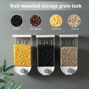 1 Piece Wall Mounted Food Storage Container Dispenser - 1.0 liter
