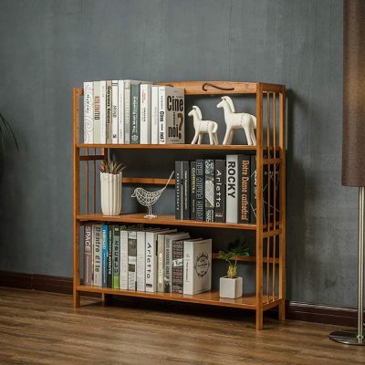 3 Layer Bamboo Wooden Book Shelf