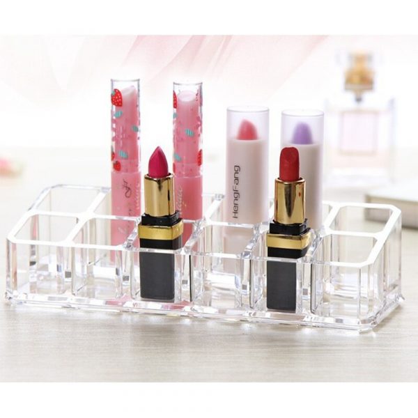 12 Hole Slots Acrylic Cosmetic Lipstick Organizer