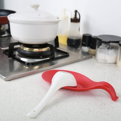 Colorful Silicon Large Kitchen spoon Holder - Multicolor
