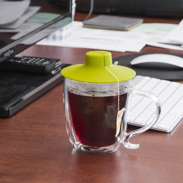 Silicone Tea Bag Buddy Cup Lid Cover - Multicolor