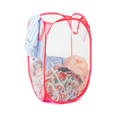 New Stylish Net Laundry Basket - Multicolor