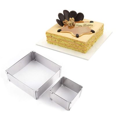Adjustable Stainless Steel Square Cake Mold