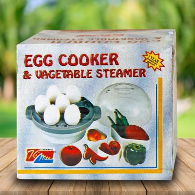 3 in 1 Electric Egg Boiler/Poacher/Cooker Vegetable Streamer-Red