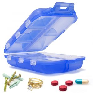 7 Compartment Pill Box Medicine Tablet