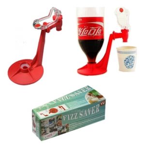 Fizz Saver Cold Drink Dispenser - Red