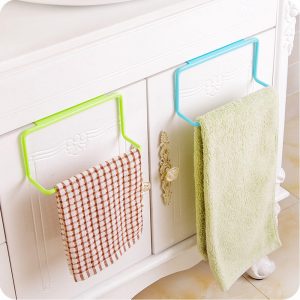 3Pc Kitchen Organizer Towel Rack Hanging Holder Bathroom Cabinet Cupboard Hanger Shelf