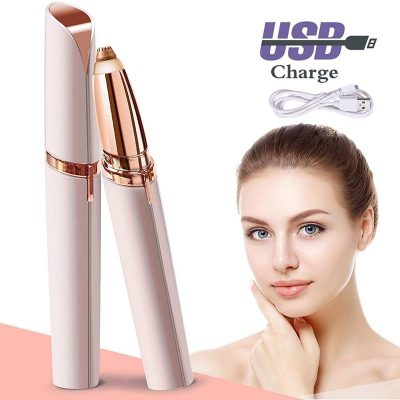 Rechargeable Flawless Eyebrow Hair Remover Eyebrow Trimmer Pen Electric Shaver For Women Face Care Instant Hair Remover Tool