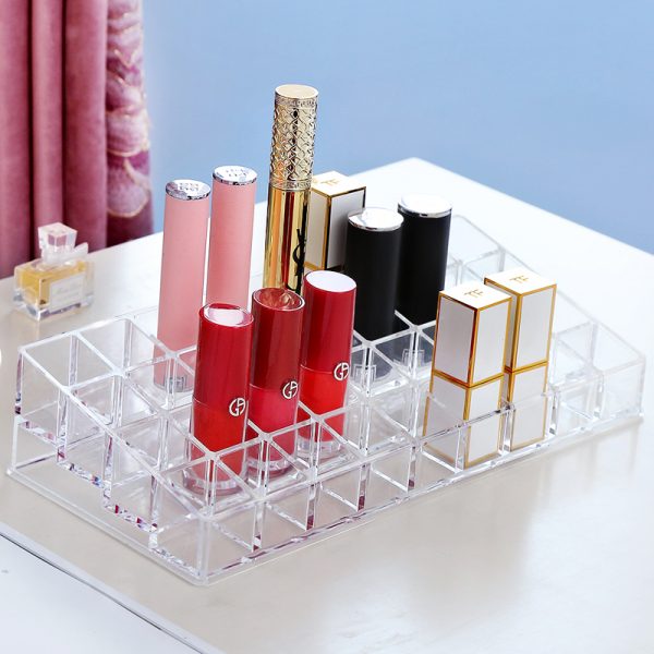 Transparent 36 Grid Lipstick Holder Acrylic Cosmetic Organizer