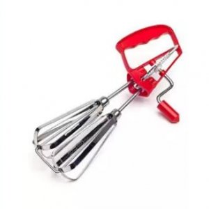 Manual Hand Beater & Egg Whisk - Silver