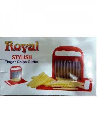 Finger Chips Cutter with Cutting Borad Royal - Red