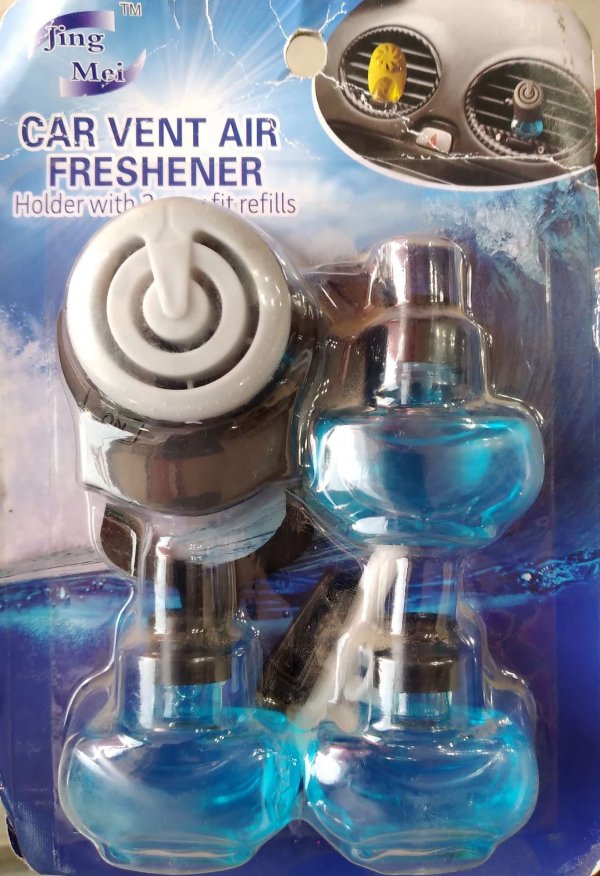 Car Vent Air Freshener Holder With 3 Free Refills Multi Fragrances