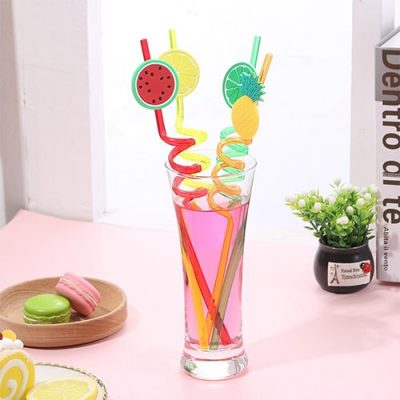 Pack Of 4 Reusable Fruit Straw