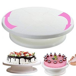 Revolving Stylish Turntable 360 Degree Rotating Cake Stand (Cake Making Tools)