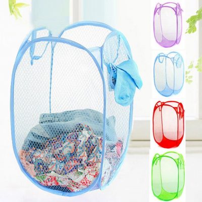 Foldable Pop-Up Net Laundry Basket