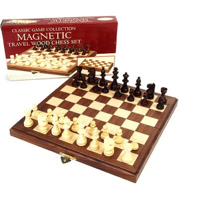 3 in 1 Wooden Chess Set Checkers Backgammon
