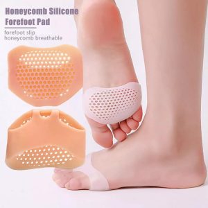 1 Pair (2PCS) Silicone gel Tip Toe Anti Heel Half breathable foot protectors super soft Feet Fingers Protector